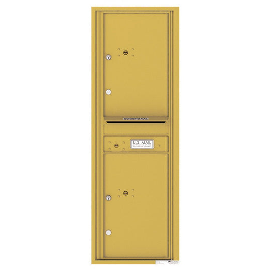 2 Parcel Doors with 1 Outgoing Mail Compartment Unit - 4C Wall Mount 14 - High - 4C14S - 2P - Select Commercial Mailboxes