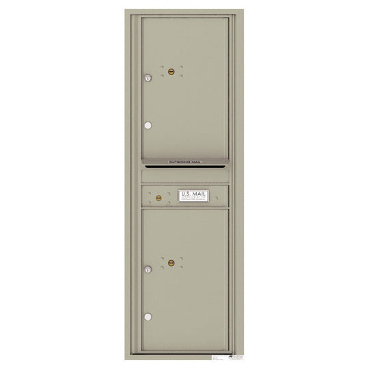 2 Parcel Doors with 1 Outgoing Mail Compartment Unit - 4C Wall Mount 14 - High - 4C14S - 2P - Select Commercial Mailboxes