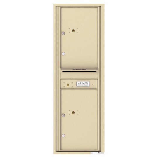 2 Parcel Doors with 1 Outgoing Mail Compartment Unit - 4C Wall Mount 14 - High - 4C14S - 2P - Select Commercial Mailboxes