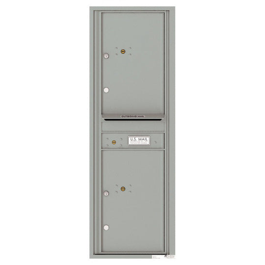 2 Parcel Doors with 1 Outgoing Mail Compartment Unit - 4C Wall Mount 14 - High - 4C14S - 2P - Select Commercial Mailboxes
