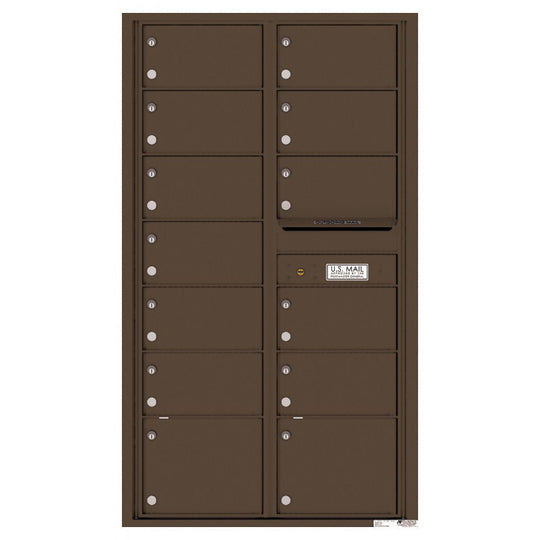 13 Oversized Tenant Doors and Outgoing Mail Compartment - 4C Wall Mount 15 - High Mailboxes - 4C15D - 13 - Select Commercial Mailboxes