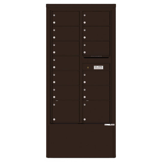 13 Tenant Doors and Outgoing Mail Compartment - 4C Depot Mailbox Module - 4C15D - 13 - D - Select Commercial Mailboxes