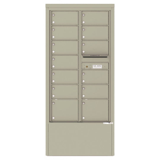13 Tenant Doors and Outgoing Mail Compartment - 4C Depot Mailbox Module - 4C15D - 13 - D - Select Commercial Mailboxes