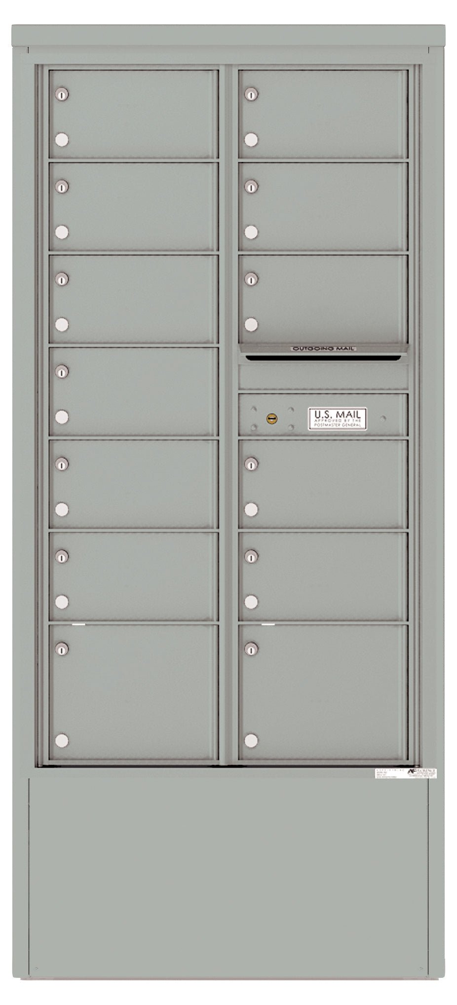 13 Tenant Doors and Outgoing Mail Compartment - 4C Depot Mailbox Module ...