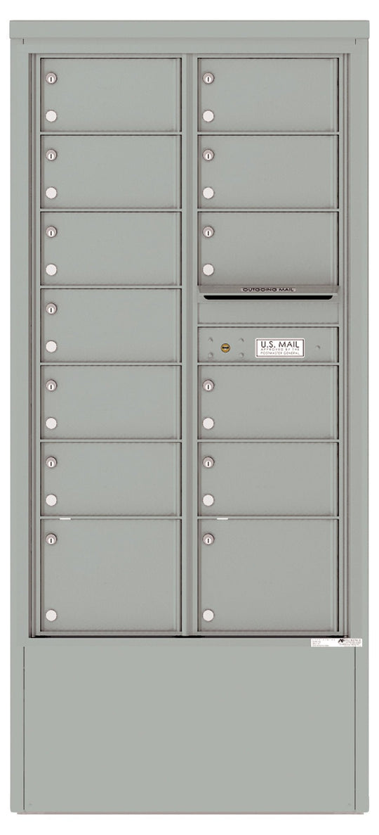 13 Tenant Doors and Outgoing Mail Compartment - 4C Depot Mailbox Module - 4C15D - 13 - D - Select Commercial Mailboxes