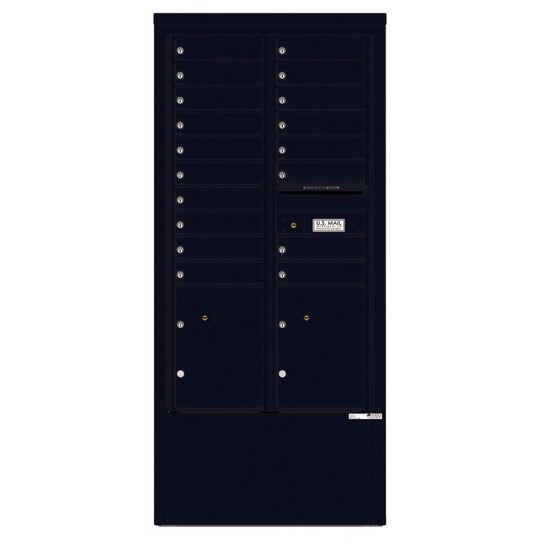 18 Tenant Doors with 2 Parcel Lockers and Outgoing Mail Compartment - 4C Depot Mailbox Module - 4C15D - 18 - D - Select Commercial Mailboxes