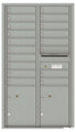 18 Tenant Doors with 2 Parcel Lockers and Outgoing Mail Compartment - 4C Wall Mount 15-High Mailboxes - 4C15D-18