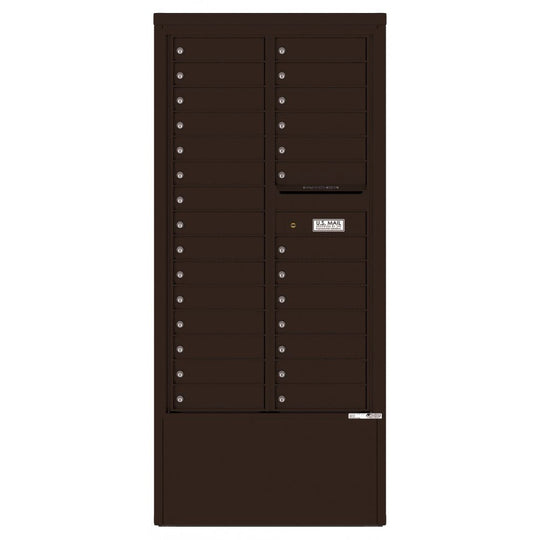28 Tenant Doors and Outgoing Mail Compartment - 4C Depot Mailbox Module - 4C15D - 28 - D - Select Commercial Mailboxes