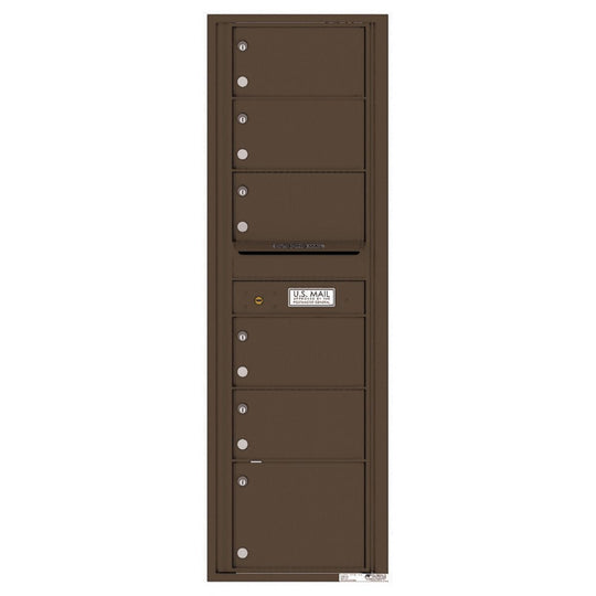 6 Oversized Tenant Doors with Outgoing Mail Compartment - 4C Wall Mount 15 - High Mailboxes - 4C15S - 06 - Select Commercial Mailboxes