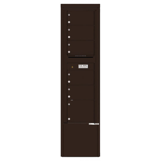 6 Tenant Doors and Outgoing Mail Compartment - 4C Depot Mailbox Module - 4C15S - 06 - D - Select Commercial Mailboxes