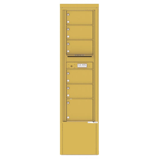 6 Tenant Doors and Outgoing Mail Compartment - 4C Depot Mailbox Module - 4C15S - 06 - D - Select Commercial Mailboxes