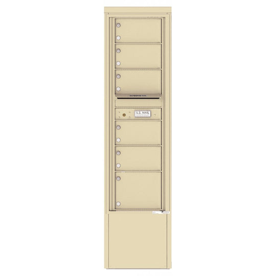 6 Tenant Doors and Outgoing Mail Compartment - 4C Depot Mailbox Module - 4C15S - 06 - D - Select Commercial Mailboxes