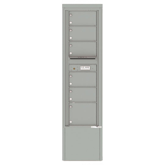 6 Tenant Doors and Outgoing Mail Compartment - 4C Depot Mailbox Module - 4C15S - 06 - D - Select Commercial Mailboxes