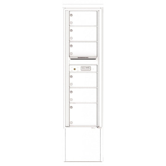 6 Tenant Doors and Outgoing Mail Compartment - 4C Depot Mailbox Module - 4C15S - 06 - D - Select Commercial Mailboxes