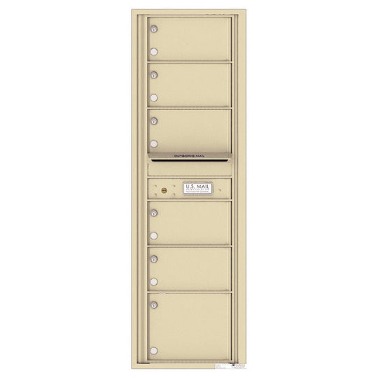 6 Oversized Tenant Doors with Outgoing Mail Compartment - 4C Wall Mount 15 - High Mailboxes - 4C15S - 06 - Select Commercial Mailboxes