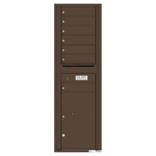 7 Tenant Doors with 1 Parcel Locker and Outgoing Mail Compartment - 4C Wall Mount 15 - High Mailboxes - 4C15S - 07 - Select Commercial Mailboxes