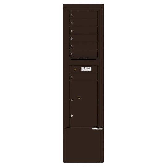 7 Tenant Doors with 1 Parcel Locker and Outgoing Mail Compartment - 4C Depot Mailbox Module - 4C15S - 07 - D - Select Commercial Mailboxes