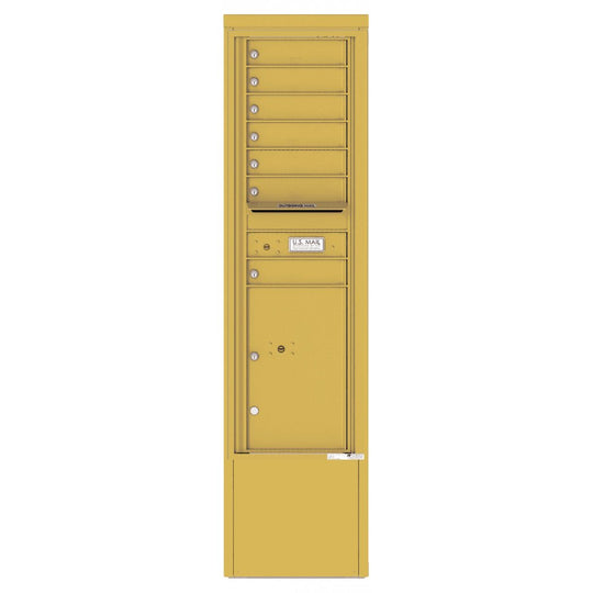 7 Tenant Doors with 1 Parcel Locker and Outgoing Mail Compartment - 4C Depot Mailbox Module - 4C15S - 07 - D - Select Commercial Mailboxes
