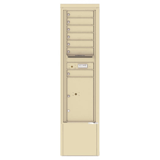 7 Tenant Doors with 1 Parcel Locker and Outgoing Mail Compartment - 4C Depot Mailbox Module - 4C15S - 07 - D - Select Commercial Mailboxes