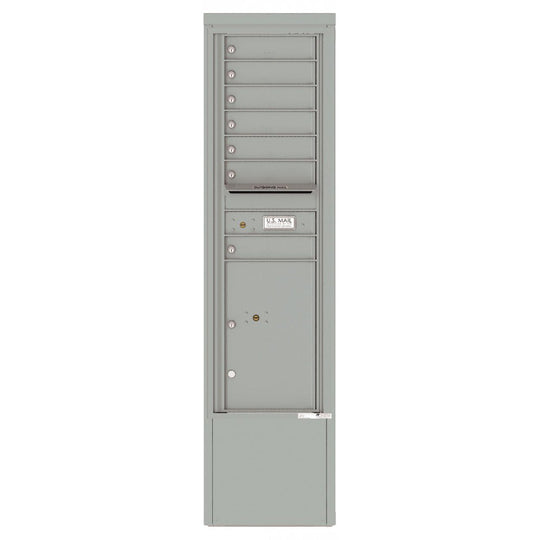 7 Tenant Doors with 1 Parcel Locker and Outgoing Mail Compartment - 4C Depot Mailbox Module - 4C15S - 07 - D - Select Commercial Mailboxes