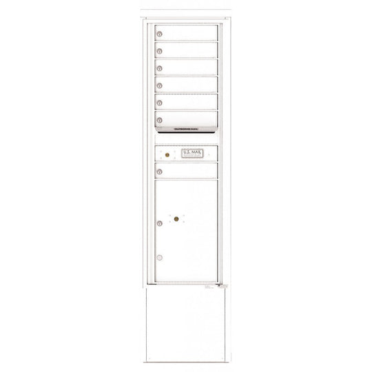 7 Tenant Doors with 1 Parcel Locker and Outgoing Mail Compartment - 4C Depot Mailbox Module - 4C15S - 07 - D - Select Commercial Mailboxes