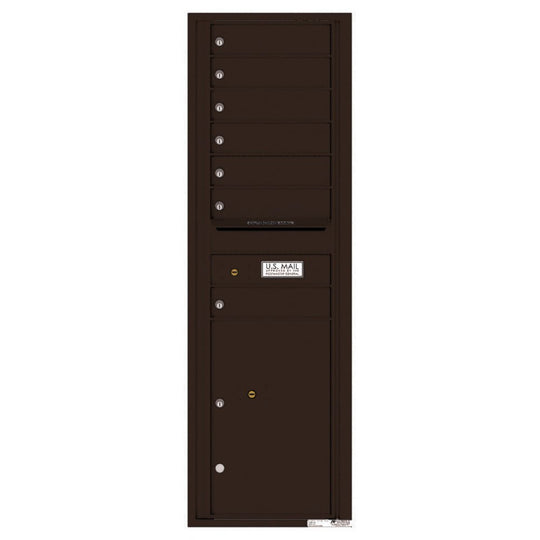 7 Tenant Doors with 1 Parcel Locker and Outgoing Mail Compartment - 4C Wall Mount 15 - High Mailboxes - 4C15S - 07 - Select Commercial Mailboxes