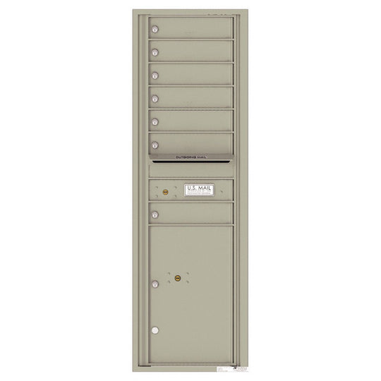 7 Tenant Doors with 1 Parcel Locker and Outgoing Mail Compartment - 4C Wall Mount 15 - High Mailboxes - 4C15S - 07 - Select Commercial Mailboxes