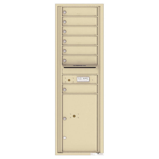 7 Tenant Doors with 1 Parcel Locker and Outgoing Mail Compartment - 4C Wall Mount 15 - High Mailboxes - 4C15S - 07 - Select Commercial Mailboxes