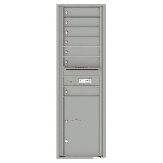 7 Tenant Doors with 1 Parcel Locker and Outgoing Mail Compartment - 4C Wall Mount 15 - High Mailboxes - 4C15S - 07 - Select Commercial Mailboxes