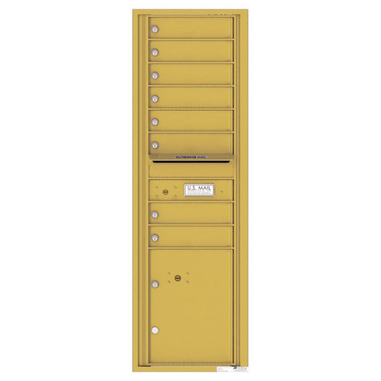 8 Tenant Doors with 1 Parcel Locker and Outgoing Mail Compartment - 4C Wall Mount 15 - High Mailboxes - 4C15S - 08 - Select Commercial Mailboxes