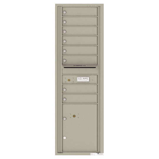 8 Tenant Doors with 1 Parcel Locker and Outgoing Mail Compartment - 4C Wall Mount 15 - High Mailboxes - 4C15S - 08 - Select Commercial Mailboxes