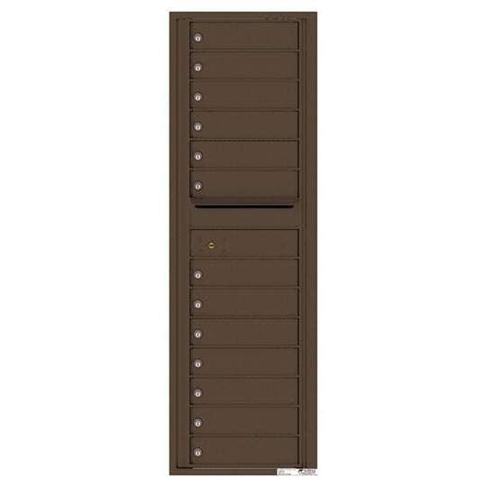 13 Tenant Doors with Outgoing Mail Compartment - 4C Wall Mount 15 - High Mailboxes - 4C15S - 13 - Select Commercial Mailboxes