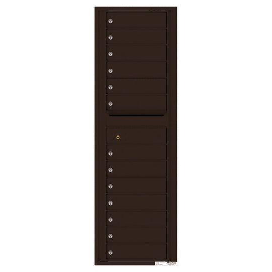 13 Tenant Doors with Outgoing Mail Compartment - 4C Wall Mount 15 - High Mailboxes - 4C15S - 13 - Select Commercial Mailboxes