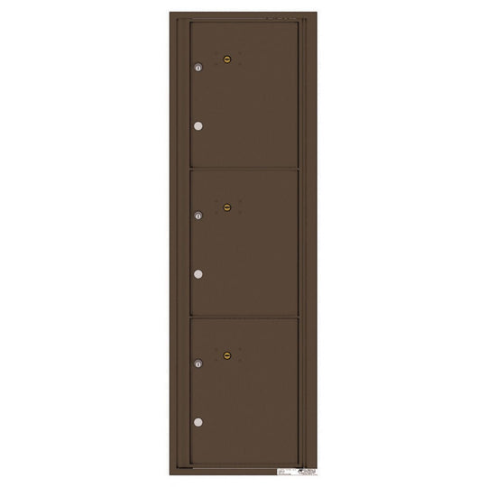 3 Parcel Doors Unit - 4C Wall Mount 15 - High - 4C15S - 3P - Select Commercial Mailboxes