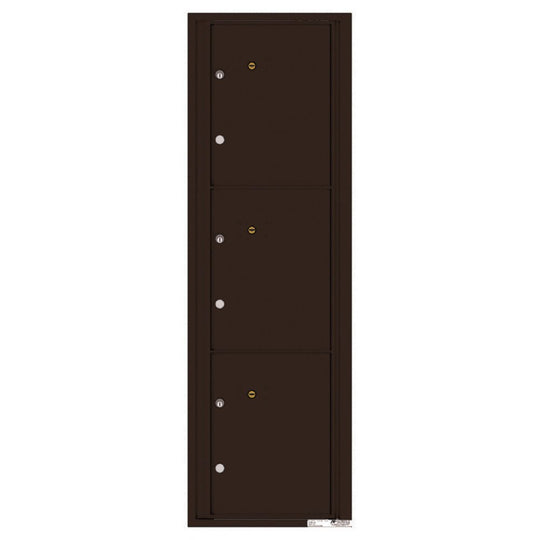 3 Parcel Doors Unit - 4C Wall Mount 15 - High - 4C15S - 3P - Select Commercial Mailboxes