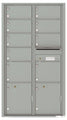 9 Oversized Tenant Doors with 2 Parcel Lockers and Outgoing Mail Compartment - 4C Wall Mount Max Height Mailboxes - 4C16D-09
