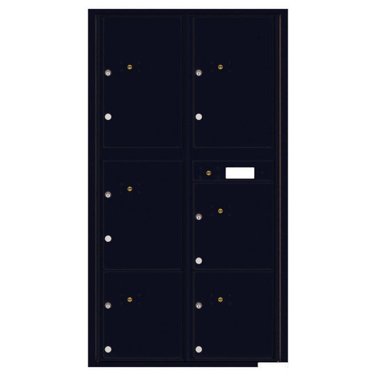 6 Parcel Doors Unit - 4C Wall Mount Max Height - 4C16D - 6P - Select Commercial Mailboxes