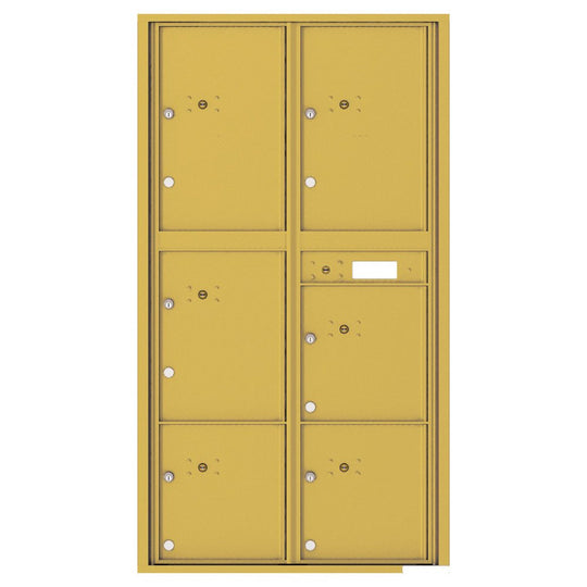 6 Parcel Doors Unit - 4C Wall Mount Max Height - 4C16D - 6P - Select Commercial Mailboxes