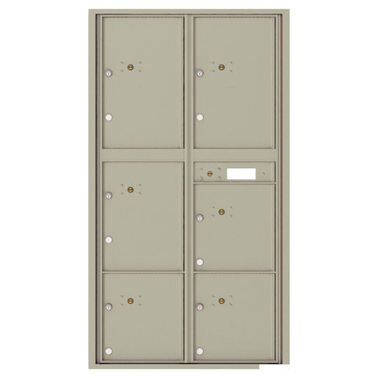 6 Parcel Doors Unit - 4C Wall Mount Max Height - 4C16D - 6P - Select Commercial Mailboxes