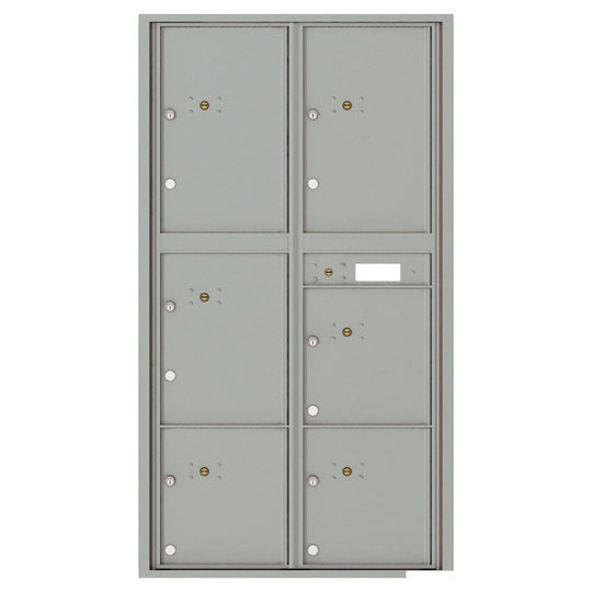 6 Parcel Doors Unit - 4C Wall Mount Max Height - 4C16D - 6P - Select Commercial Mailboxes