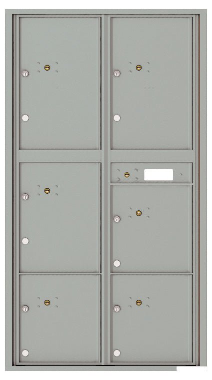 6 Parcel Doors Unit - 4C Wall Mount Max Height - 4C16D - 6P - Select Commercial Mailboxes