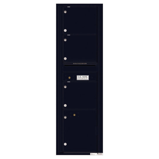 3 Oversized Tenant Doors with 1 Parcel Locker and Outgoing Mail Compartment - 4C Wall Mount Max Height Mailboxes - 4C16S - 03 - Select Commercial Mailboxes