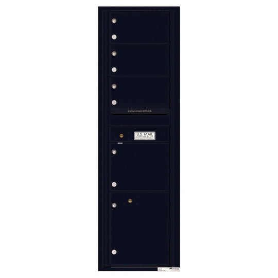 4 Oversized Tenant Doors with 1 Parcel Locker and Outgoing Mail Compartment - 4C Wall Mount Max Height Mailboxes - 4C16S - 04 - Select Commercial Mailboxes