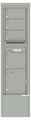 4 Tenant Doors with 1 Parcel Locker and Outgoing Mail Compartment - 4C Depot Mailbox Module - 4C16S-04-D