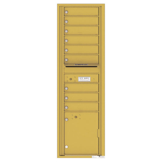 9 Tenant Doors with 1 Parcel Locker and Outgoing Mail Compartment - 4C Wall Mount Max Height Mailboxes - 4C16S - 09 - Select Commercial Mailboxes