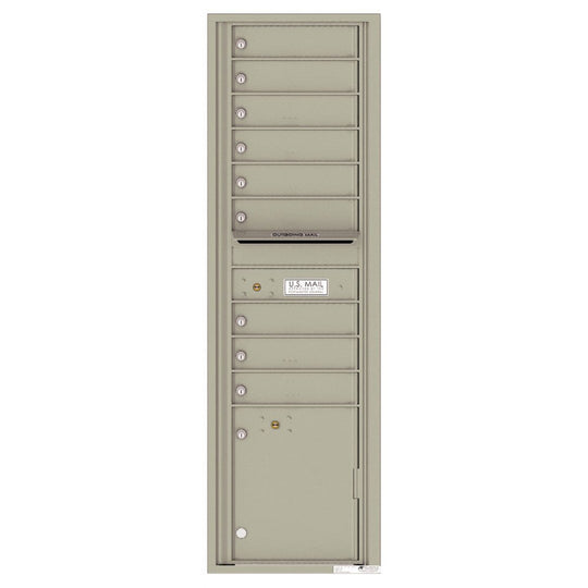 9 Tenant Doors with 1 Parcel Locker and Outgoing Mail Compartment - 4C Wall Mount Max Height Mailboxes - 4C16S - 09 - Select Commercial Mailboxes