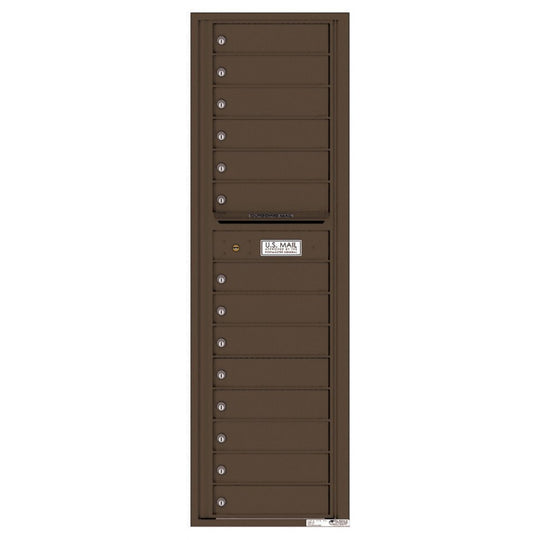 14 Tenant Doors with Outgoing Mail Compartment - 4C Wall Mount Max Height Mailboxes - 4C16S - 14 - Select Commercial Mailboxes