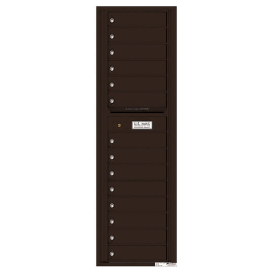 14 Tenant Doors with Outgoing Mail Compartment - 4C Wall Mount Max Height Mailboxes - 4C16S - 14 - Select Commercial Mailboxes