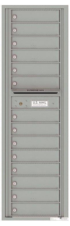 14 Tenant Doors with Outgoing Mail Compartment - 4C Wall Mount Max Height Mailboxes - 4C16S - 14 - Select Commercial Mailboxes