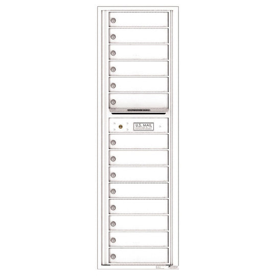 14 Tenant Doors with Outgoing Mail Compartment - 4C Wall Mount Max Height Mailboxes - 4C16S - 14 - Select Commercial Mailboxes